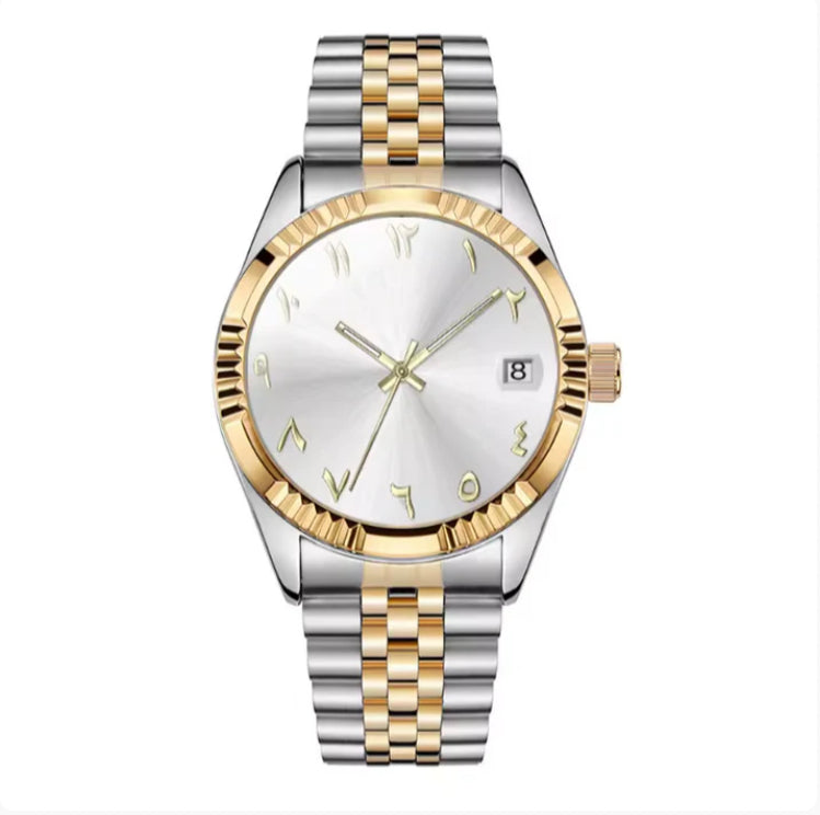 Luxurious Gold Tone Woman's Watch - Dazzling and Ornate