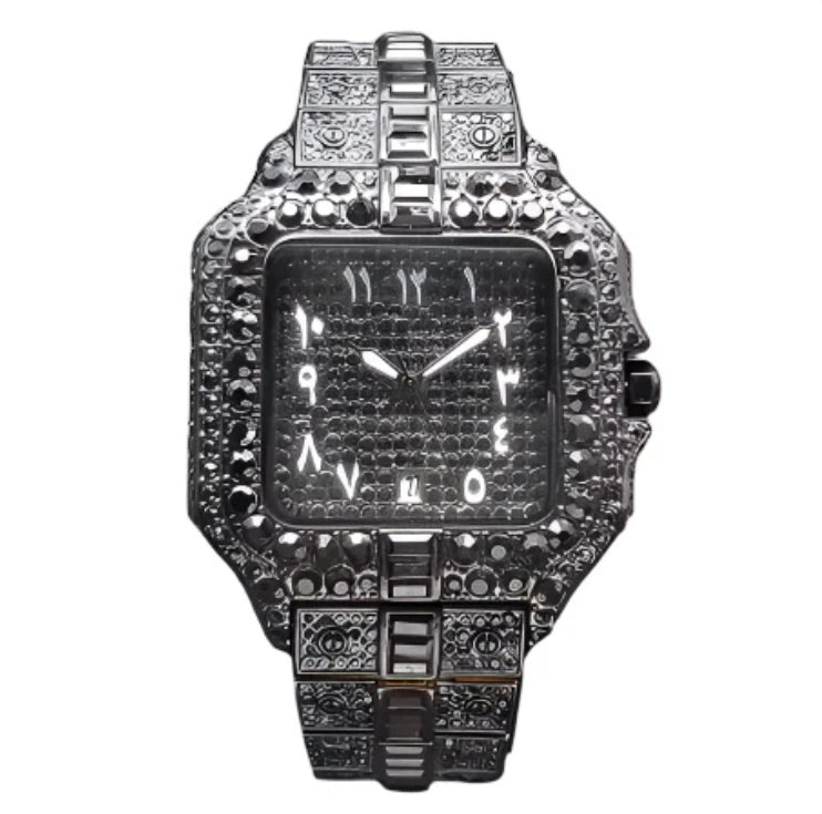 Black Arabic Numeral Watch - Exclusive Design